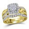 10kt White Gold Women's Emerald Solitaire Stackable Ring-Gold & Diamond Wedding Jewelry-JadeMoghul Inc.