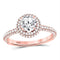 10kt White Gold Women's Emerald Solitaire Stackable Ring-Gold & Diamond Wedding Jewelry-JadeMoghul Inc.