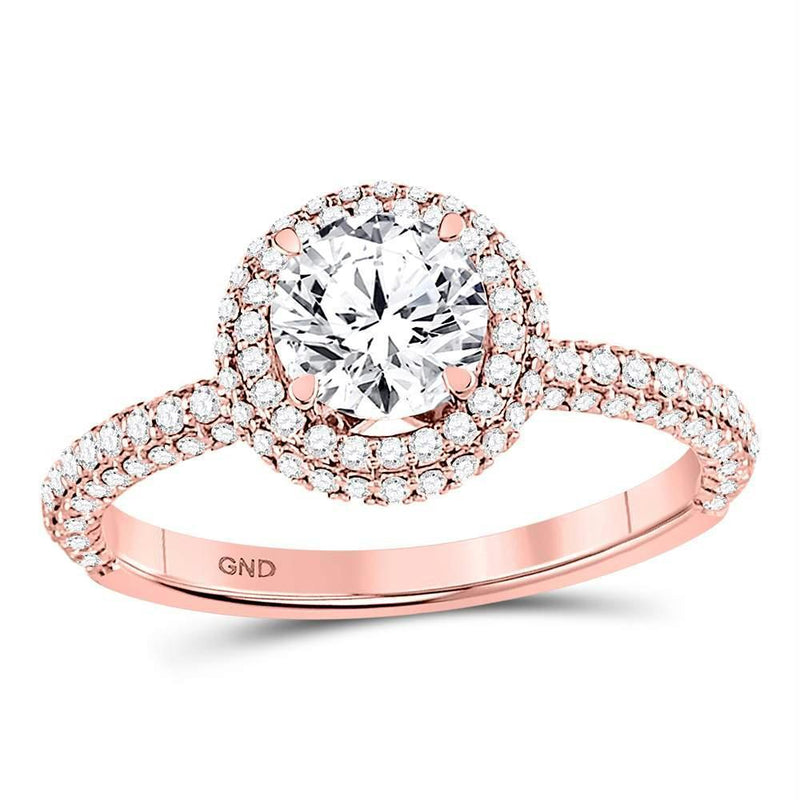 10kt White Gold Women's Emerald Solitaire Stackable Ring-Gold & Diamond Wedding Jewelry-JadeMoghul Inc.