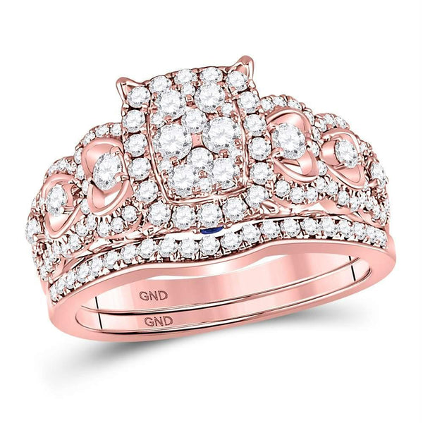 10kt White Gold Women's Emerald Solitaire Stackable Ring-Gold & Diamond Wedding Jewelry-JadeMoghul Inc.