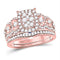 10kt White Gold Women's Emerald Solitaire Stackable Ring-Gold & Diamond Wedding Jewelry-JadeMoghul Inc.