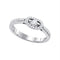 10kt White Gold Women's Emerald Solitaire Stackable Ring-Gold & Diamond Wedding Jewelry-JadeMoghul Inc.