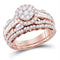 10kt White Gold Women's Emerald Solitaire Stackable Ring-Gold & Diamond Wedding Jewelry-JadeMoghul Inc.