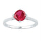 10kt White Gold Women's Emerald Solitaire Stackable Ring-Rings And Bands-11-JadeMoghul Inc.