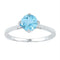 10kt White Gold Women's Emerald Solitaire Stackable Ring-Rings And Bands-5-JadeMoghul Inc.