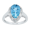 10kt White Gold Women's Emerald Solitaire Stackable Ring-Rings And Bands-5.5-JadeMoghul Inc.