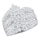 10kt White Gold Women's Emerald Solitaire Stackable Ring-Rings And Bands-5.5-JadeMoghul Inc.