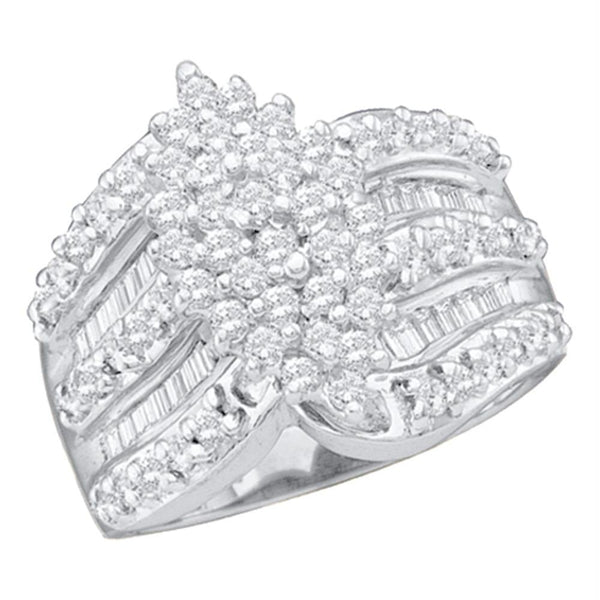 10kt White Gold Women's Emerald Solitaire Stackable Ring-Rings And Bands-5.5-JadeMoghul Inc.