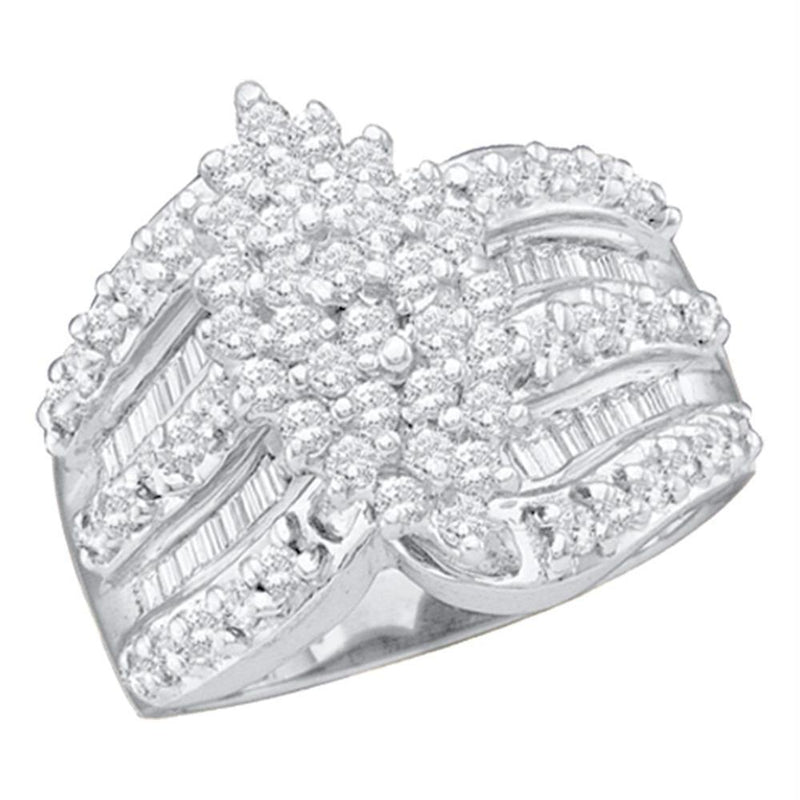 10kt White Gold Women's Emerald Solitaire Stackable Ring-Rings And Bands-5.5-JadeMoghul Inc.