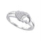 10kt White Gold Women's Emerald Solitaire Stackable Ring-Rings And Bands-8.5-JadeMoghul Inc.