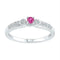 10kt White Gold Women's Emerald Solitaire Stackable Ring-Rings And Bands-8-JadeMoghul Inc.