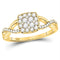 10kt White Gold Women's Emerald Solitaire Stackable Ring-Rings And Bands-JadeMoghul Inc.