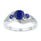 10kt White Gold Women's Emerald Solitaire Stackable Ring-Rings And Bands-JadeMoghul Inc.