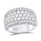 10kt White Gold Women's Emerald Solitaire Stackable Ring-Rings And Bands-JadeMoghul Inc.