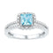 10kt White Gold Women's Emerald Solitaire Stackable Ring-Rings And Bands-JadeMoghul Inc.