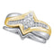 10kt White Gold Women's Marquise Diamond Bridal Wedding Engagement Ring Band Set 1/5 Cttw - FREE Shipping (US/CAN)-Wedding Jewelry-5-JadeMoghul Inc.