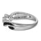10kt White Gold Women's Round Black Color Enhanced Diamond Infinity Weave Band 1/4 Cttw - FREE Shipping (US/CAN)-Gold & Diamond Bands-5-JadeMoghul Inc.
