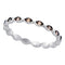 10kt White Gold Women's Round Cognac-brown Color Enhanced Diamond Band Ring 1/10 Cttw - FREE Shipping (US/CAN)-Gold & Diamond Bands-6-JadeMoghul Inc.