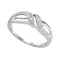 10kt White Gold Women's Round Diamond Band Ring .02 Cttw - FREE Shipping (US/CAN)-Gold & Diamond Bands-JadeMoghul Inc.