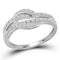 10kt White Gold Women's Round Diamond Band Ring 1/10 Cttw - FREE Shipping (US/CAN)-Gold & Diamond Bands-5-JadeMoghul Inc.