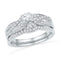 10kt White Gold Women's Round Diamond Bridal Wedding Engagement Ring Band Set 1/2 Cttw - FREE Shipping (US/CAN)-Wedding Jewelry-5-JadeMoghul Inc.