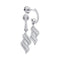 10kt White Gold Women's Round Diamond Cascade Ribbon Dangle Earrings 1-3 Cttw - FREE Shipping (USA/CAN)-Gold & Diamond Earrings-JadeMoghul Inc.