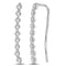 10kt White Gold Women's Round Diamond Climber Earrings 1-20 Cttw - FREE Shipping (USA/CAN)-Gold & Diamond Earrings-JadeMoghul Inc.