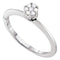 10kt White Gold Women's Round Diamond Cluster Bridal Wedding Engagement Ring 1/8 Cttw - FREE Shipping (US/CAN)-Gold & Diamond Engagement & Anniversary Rings-5-JadeMoghul Inc.