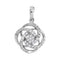 10kt White Gold Women's Round Diamond Cluster Pendant 1-10 Cttw - FREE Shipping (US/CAN)-Gold & Diamond Pendants & Necklaces-JadeMoghul Inc.