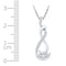 10kt White Gold Women's Round Diamond Cradled 3-Stone Infinity Pendant 1-5 Cttw - FREE Shipping (US/CAN)-Gold & Diamond Pendants & Necklaces-JadeMoghul Inc.