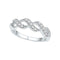 10kt White Gold Women's Round Diamond Crossover Band Ring 1/5 Cttw - FREE Shipping (US/CAN)-Gold & Diamond Bands-5.5-JadeMoghul Inc.