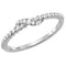 10kt White Gold Women's Round Diamond Crossover Stackable Band Ring 1/20 Cttw - FREE Shipping (US/CAN)-Rings And Bands-5-JadeMoghul Inc.