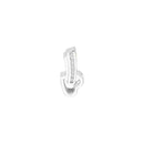 10kt White Gold Women's Round Diamond Dangling Heart Small Pendant 1-12 Cttw - FREE Shipping (US/CAN)-Gold & Diamond Pendants & Necklaces-JadeMoghul Inc.