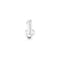 10kt White Gold Women's Round Diamond Dangling Heart Small Pendant 1-12 Cttw - FREE Shipping (US/CAN)-Gold & Diamond Pendants & Necklaces-JadeMoghul Inc.