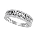 10kt White Gold Women's Round Diamond Filigree Symmetrical Band Ring 1/4 Cttw - FREE Shipping (US/CAN)-Gold & Diamond Bands-5-JadeMoghul Inc.