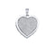 10kt White Gold Women's Round Diamond Heart Cluster Pendant 3-4 Cttw - FREE Shipping (US/CAN)-Gold & Diamond Pendants & Necklaces-JadeMoghul Inc.