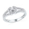10kt White Gold Women's Round Diamond Heart Love Promise Bridal Ring 1/4 Cttw - FREE Shipping (US/CAN)-Promise Rings-5-JadeMoghul Inc.