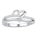 10kt White Gold Women's Round Diamond Heart Love Ring 1/20 Cttw - FREE Shipping (US/CAN)-Gold & Diamond Heart Rings-7-JadeMoghul Inc.