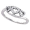 10kt White Gold Women's Round Diamond Heart Love Ring 1/5 Cttw - FREE Shipping (US/CAN)-Gold & Diamond Heart Rings-6.5-JadeMoghul Inc.