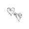 10kt White Gold Women's Round Diamond Heart Love Stud Earrings 1-20 Cttw - FREE Shipping (USA/CAN)-Gold & Diamond Earrings-JadeMoghul Inc.