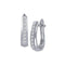 10kt White Gold Women's Round Diamond Hoop Earrings 1-4 Cttw - FREE Shipping (US/CAN)-Gold & Diamond Earrings-JadeMoghul Inc.