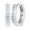 10kt White Gold Women's Round Diamond Hoop Earrings 1-8 Cttw - FREE Shipping (USA/CAN)-Gold & Diamond Earrings-JadeMoghul Inc.