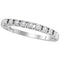10kt White Gold Women's Round Diamond Illusion-set Band 1/20 Cttw - FREE Shipping (US/CAN)-Gold & Diamond Bands-5-JadeMoghul Inc.