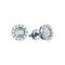 10kt White Gold Women's Round Diamond Illusion-set Solitaire Stud Earrings 1-3 Cttw - FREE Shipping (US/CAN)-Gold & Diamond Earrings-JadeMoghul Inc.