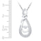 10kt White Gold Women's Round Diamond Infinity Moving Twinkle Fashion Pendant 1-3 Cttw - FREE Shipping (US/CAN)-Gold & Diamond Pendants & Necklaces-JadeMoghul Inc.