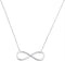 10kt White Gold Women's Round Diamond Infinity Pendant Necklace 1-20 Cttw - FREE Shipping (US/CAN)-Gold & Diamond Pendants & Necklaces-JadeMoghul Inc.