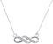 10kt White Gold Women's Round Diamond Infinity Pendant Necklace 1-20 Cttw - FREE Shipping (US/CAN)-Gold & Diamond Pendants & Necklaces-JadeMoghul Inc.