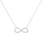 10kt White Gold Women's Round Diamond Infinity Pendant Necklace 1-6 Cttw - FREE Shipping (US/CAN)-Gold & Diamond Pendants & Necklaces-JadeMoghul Inc.