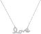 10kt White Gold Womens Round Diamond Love Pendant Necklace 1-6 Cttw-Gold & Diamond Pendants & Necklaces-JadeMoghul Inc.