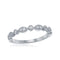 10kt White Gold Women's Round Diamond Milgrain Stackable Band Ring 1-6 Cttw - FREE Shipping (US/CAN)-Gold & Diamond Rings-JadeMoghul Inc.